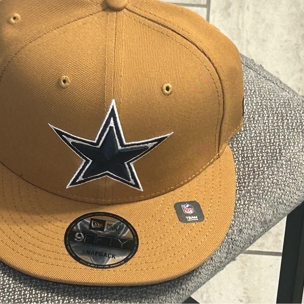New Era Tan Snapback Cap with Star Logo